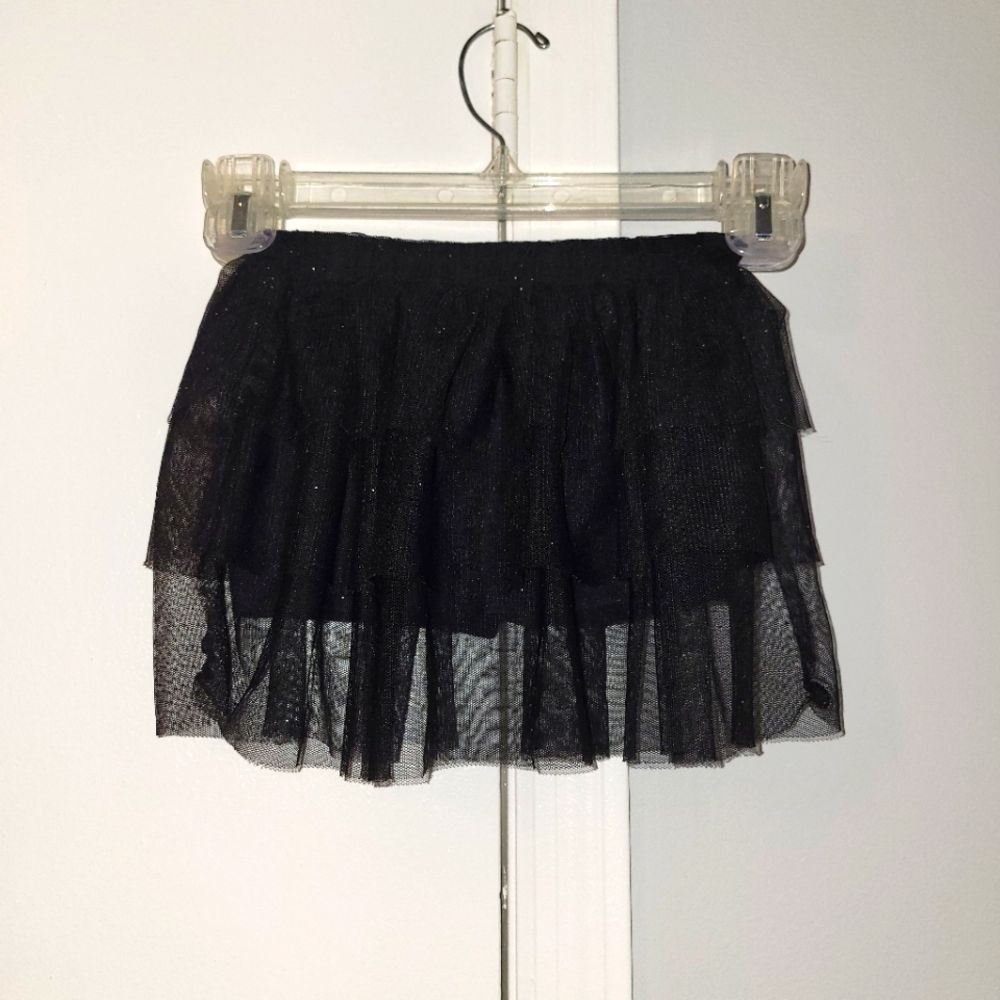 Start-Up Kids Girls Black Sparkle Tutu Shorts Skort Size 3T